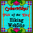 Cyberhikes Award For Pick of the Day Hiking Web Site